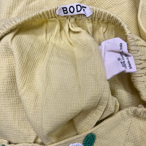 Bode Beaded Chicory Pants Floral Beadwork Pull-on Cotton Mid Rise XS - Picture 9 of 9